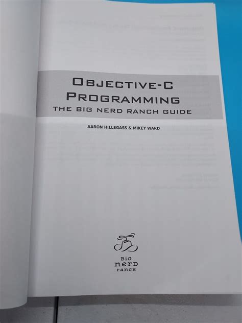 Read Objective C Programming The Big Nerd Ranch Guide Free Download 