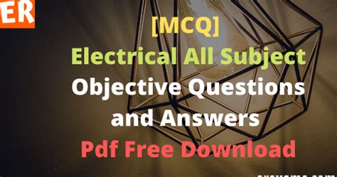 Read Online Objective Question Answer Electrical Engineering 