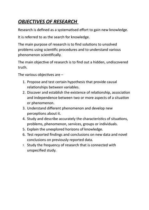 Download Objective Research Paper 