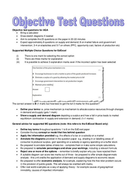 Full Download Objective Test Questions 