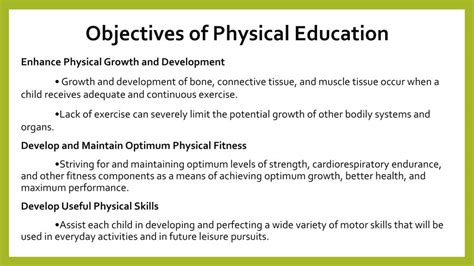 Objectives Of Physical Education