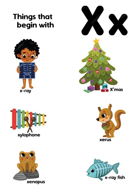 Objects Starts With Letter X   Letter X Worksheets Alphabet Series Easy Peasy Learners - Objects Starts With Letter X