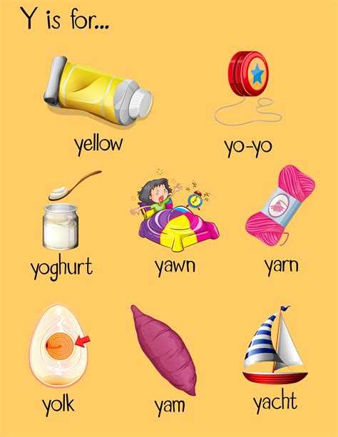 Objects With Letter Y   Letter Y Alphabet Activities At Enchantedlearning Com - Objects With Letter Y