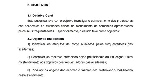 Objetivo De Trabalho