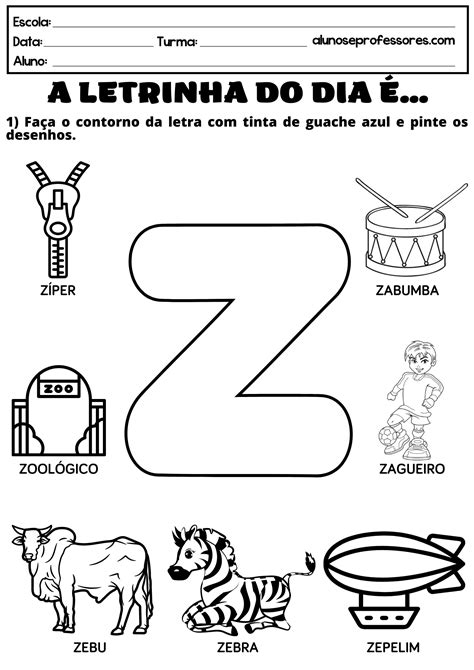 Objeto Com A Letra Z