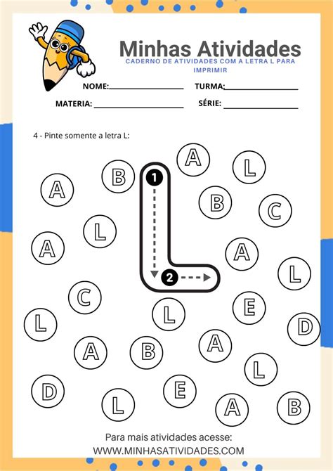 INCLUSÃO ATIVIDADES COM A LETRA L PARTE 1