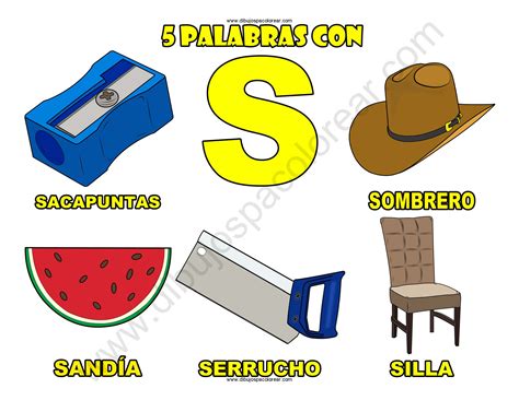 Objetos Con La Letra S