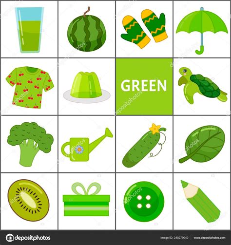 Objetos De Color Verde