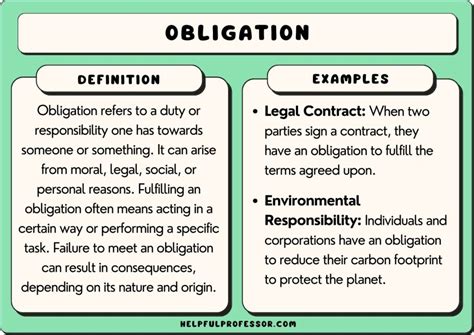 obligation meaning
