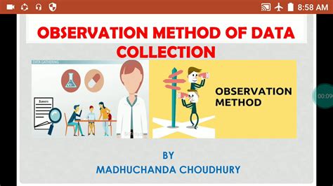 Observation Method Of Data Collection