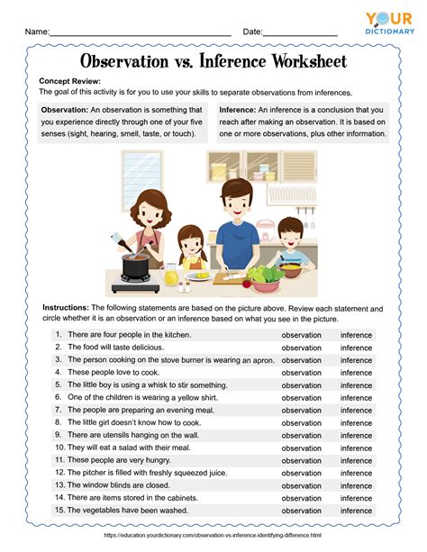 Observation Vs Inference Worksheet Inference Worksheet Fifth Grade - Inference Worksheet Fifth Grade