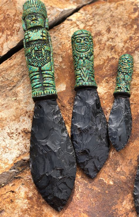 Obsidian Weapons Aztec
