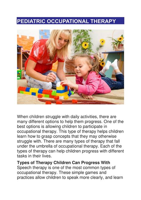 Occupational Therapy Powerpoint