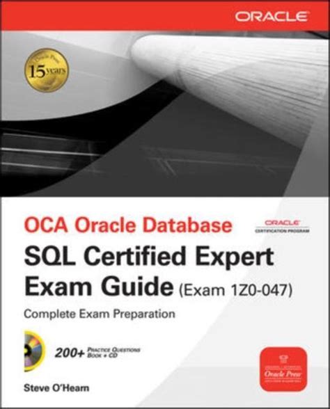 Oce Oracle Database Sql Certified Expert Exam Guide Exam 1z0 047 Oracle Press