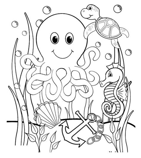 Ocean Animals Coloring Pages Best Coloring Pages For Ocean Floor Coloring Pages - Ocean Floor Coloring Pages