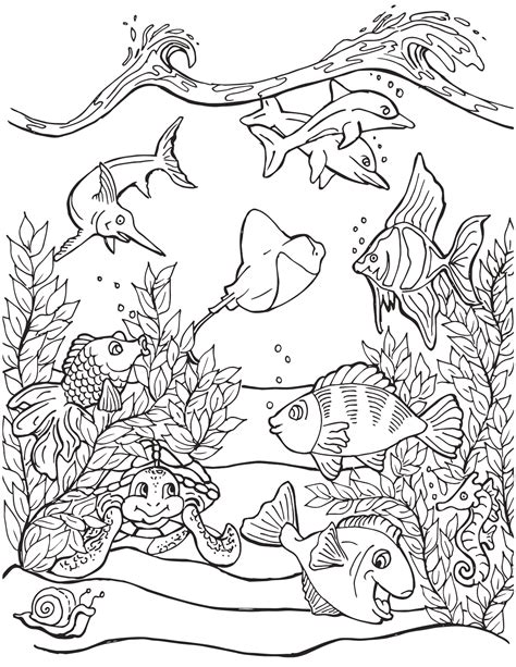 Ocean Coloring Book Pdf Download Full Download Pdf Ocean Floor Coloring Pages - Ocean Floor Coloring Pages