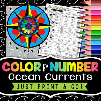 Ocean Currents Color By Number Earth Science Color Ocean Currents Coloring Worksheet - Ocean Currents Coloring Worksheet