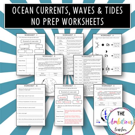 Ocean Currents Waves Amp Tides Worksheets No Prep Ocean Currents Worksheet Middle School - Ocean Currents Worksheet Middle School
