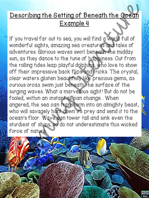 Ocean Description For Writers Exploring The Wonders And Sea Description Creative Writing - Sea Description Creative Writing