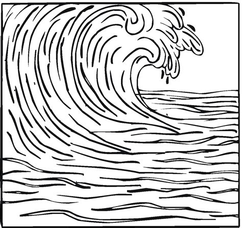 Ocean Waves Coloring Pages   Ocean Waves Coloring Pages At Getcolorings Com Free - Ocean Waves Coloring Pages