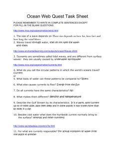 Ocean Webquest Task Sheet Answers Key