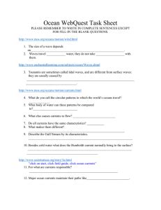 ocean webquest task sheet key