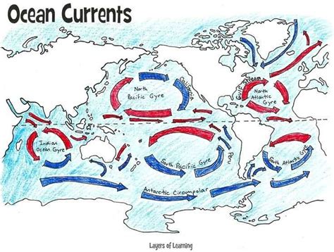 Ocean Worksheets Ocean Currents Coloring Worksheet - Ocean Currents Coloring Worksheet