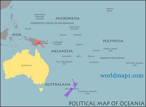 Oceania On Map