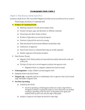 Read Online Oceanography Test Study Guide 