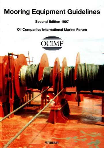 Read Ocimf Mooring Equipment Guidelines 2Nd Edition 