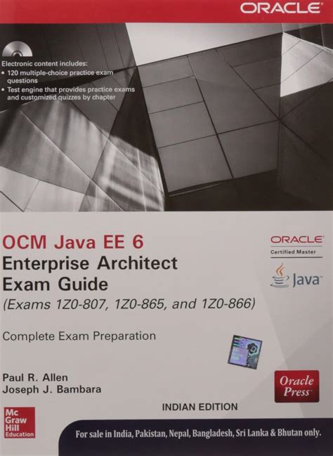Read Online Ocm Java Ee 6 Enterprise Architect Exam Guide Exams 1Z0 807 1Z0 865 1Z0 866 Oracle Press 