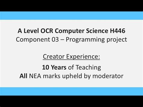 Ocr A Level Computer Science