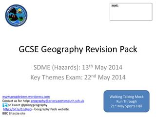 ocr b geography sdme 2014 resources