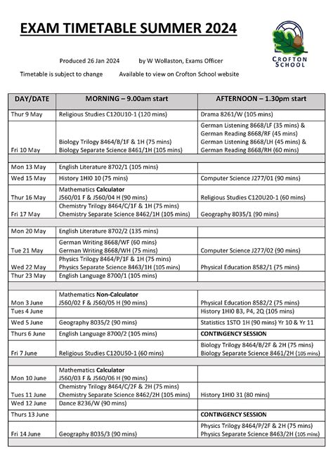 Ocr Exam Timetable 2014 A Level
