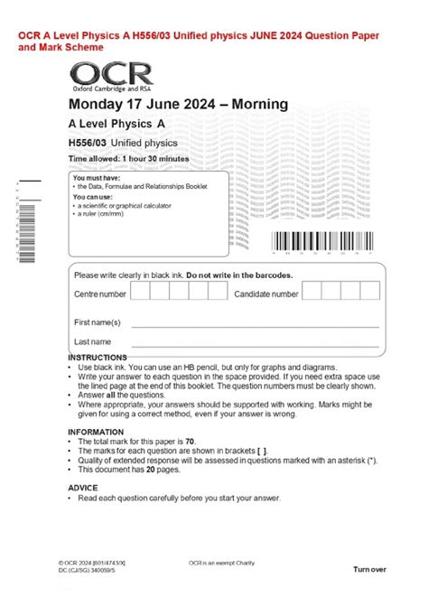 Ocr Physics June 2014 Paper Predictions