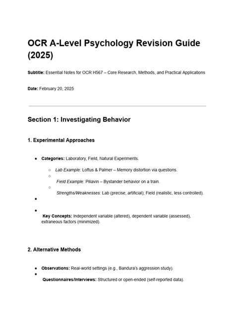 ocr psychology