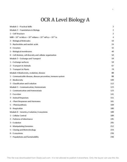 Full Download Ocr Biology Jan 2009 Paper F215 