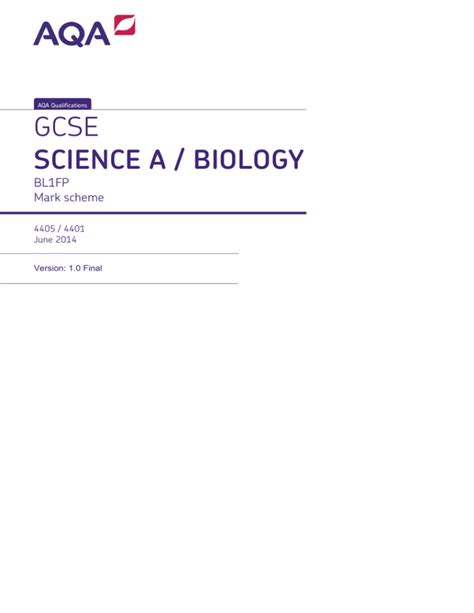 Full Download Ocr F214 Biology June 2014 Mark Scheme 