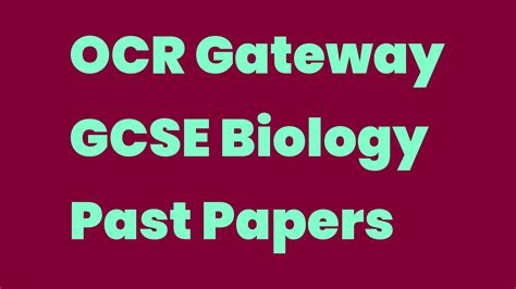 Full Download Ocr Gateway Past Papers 