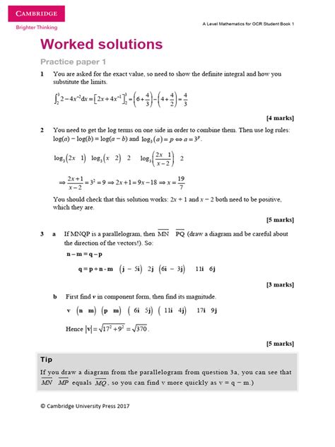 Full Download Ocr Maths Worked Solutions 