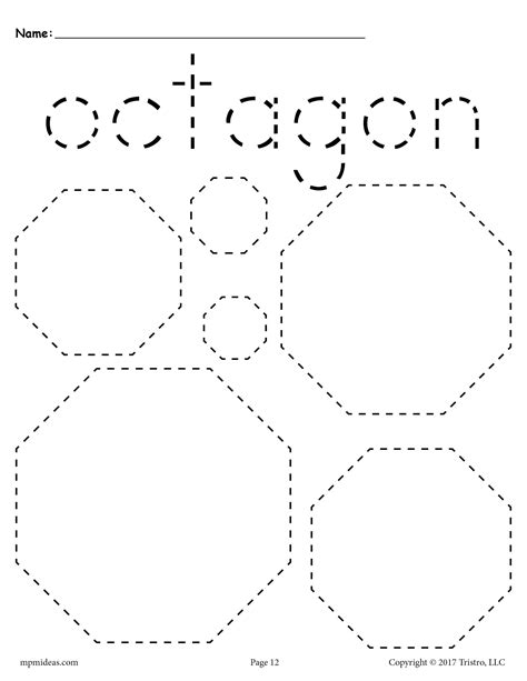 Octagon Worksheets For Preschool   107 Printable Shapes Coloring Pages And Sheets Ndash - Octagon Worksheets For Preschool