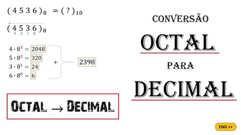 Octal Para Decimal