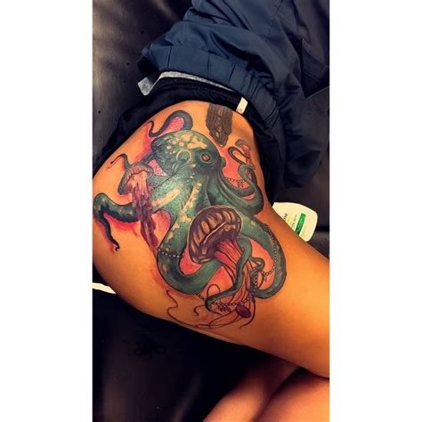 Octopus ass tattoo