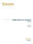 Download Odbc Driver For Teradata User Guide 
