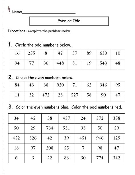 Odd And Even Numbers Worksheets Tutoring Hour Odd Or Even Worksheet - Odd Or Even Worksheet