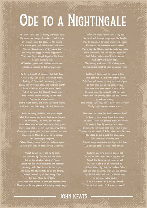 Ode A Nightingale
