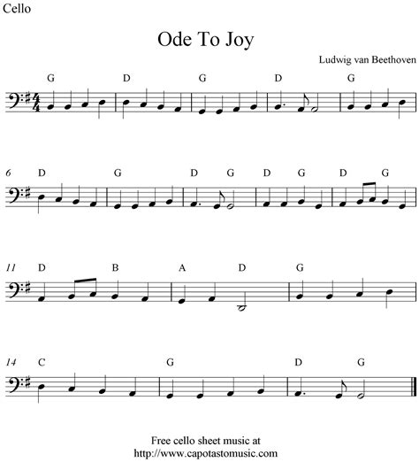 Read Online Ode To Joy Cello And Piano Bakeway 