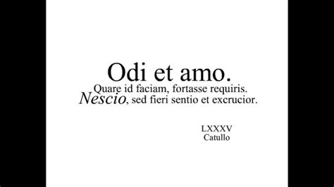 Odi Et Amo Testo
