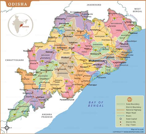 Odisha Map Pdf