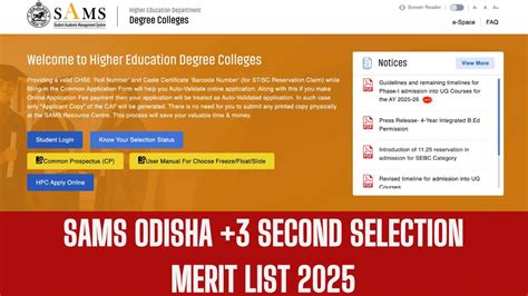 Odisha Merit Student List